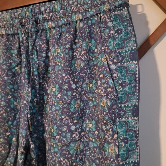 Joie Elastic Waist Drawstring Floral Taper Leg Pants SZ S - Picture 2 of 5